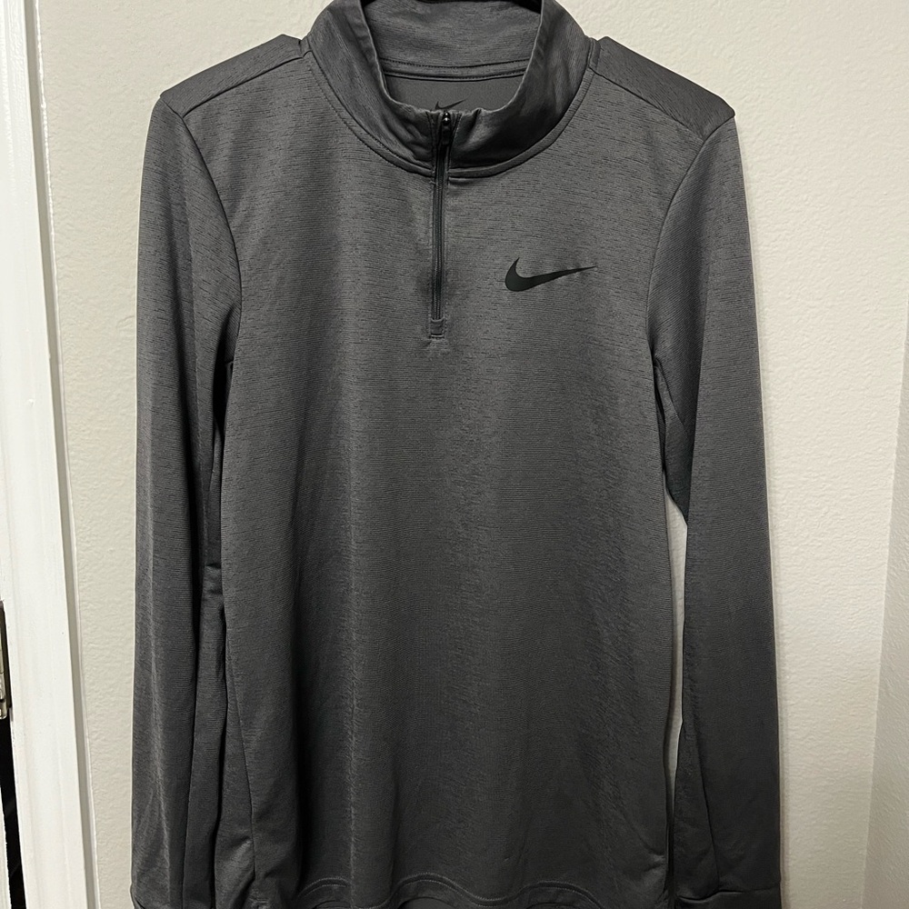 Nike Gray Quarter-Zip Pullover